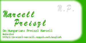 marcell preiszl business card